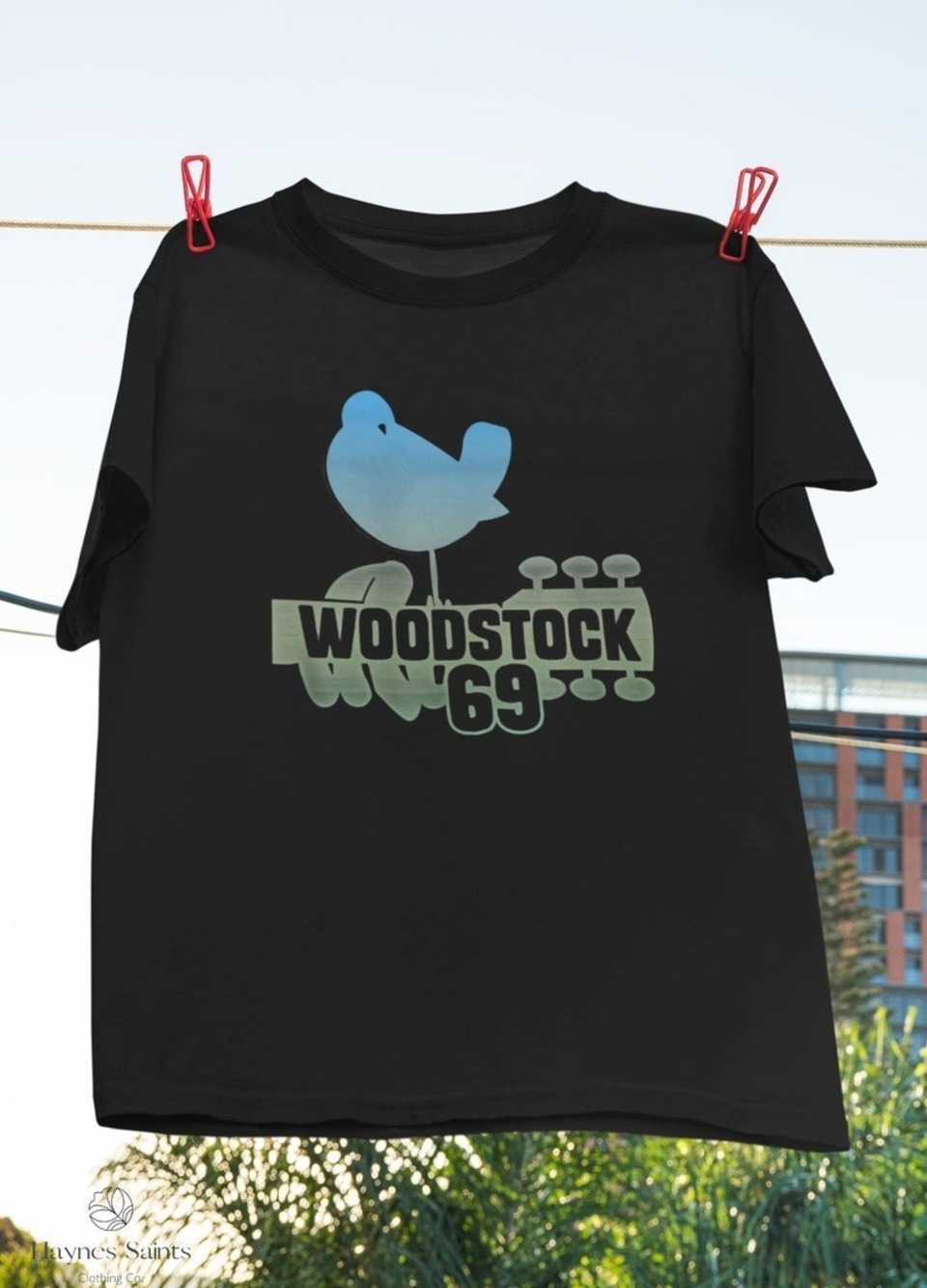 Woodstock Faded 69 Dove T-Shirt Woodstock Georgia Shirt